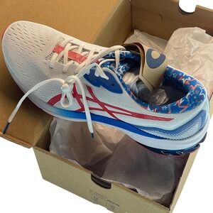 ASICS GT 1000 11 White Electric Red Running Shoes Mens Size 13 NWTBOX